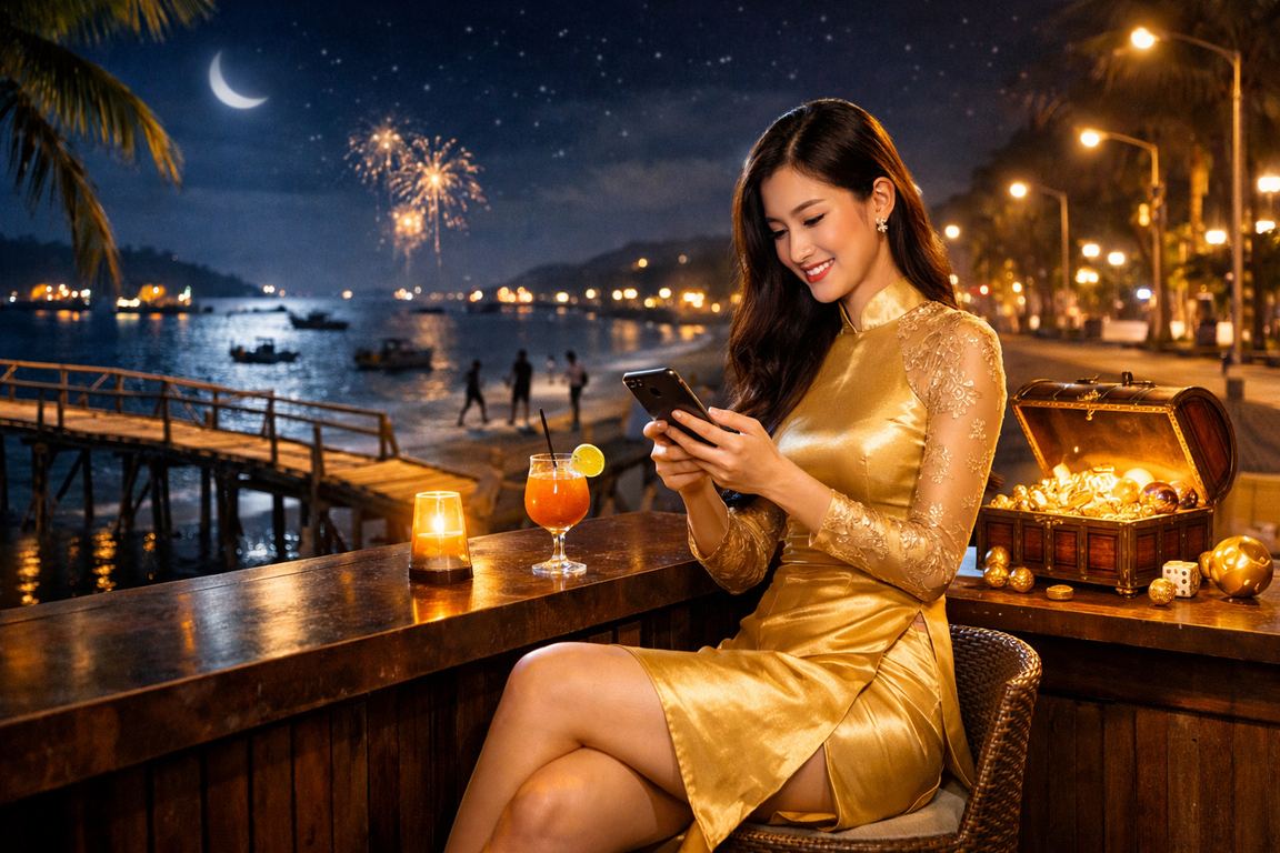 Người dùng trải nghiệm casino di động tại Mũi Né với giao diện tiếng Việt chuẩn